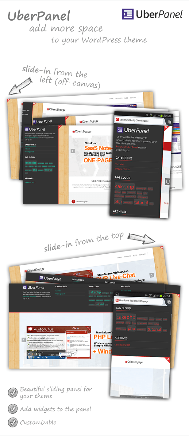 UberPanel - Sliding Panel Plugin for WordPress - 1